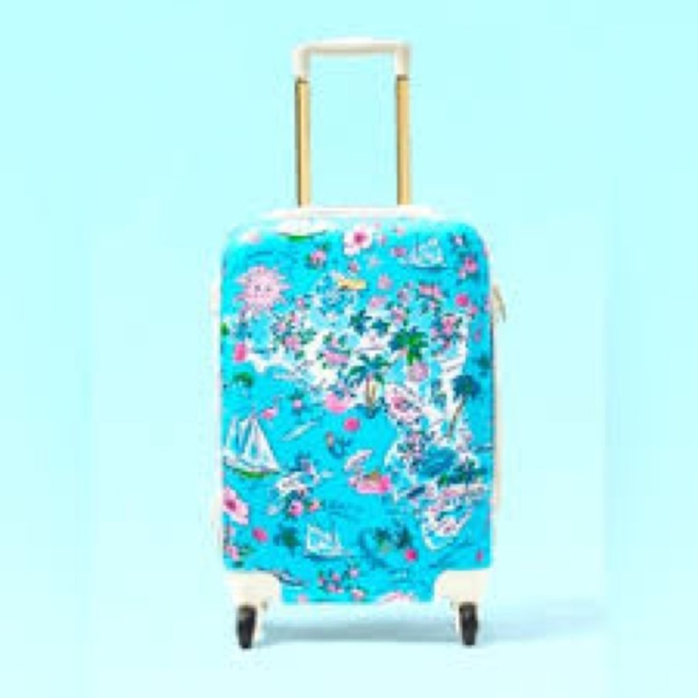 Lilly Pulitzer rolling suitcase new in packaging